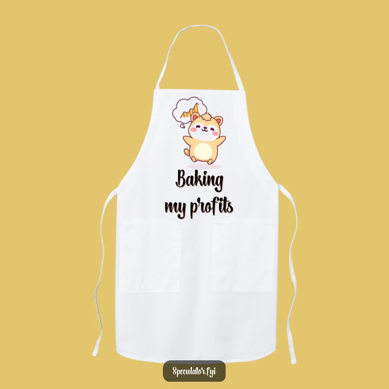 Funny Kawaii Chef's Growth Apron - Bouncing Animal Graph Kitchen Gift