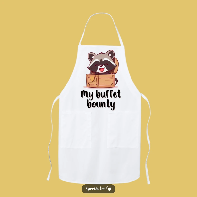 Funny Kawaii Raccoon Apron: Glee-Filled Treasure Hunt in the Kitchen