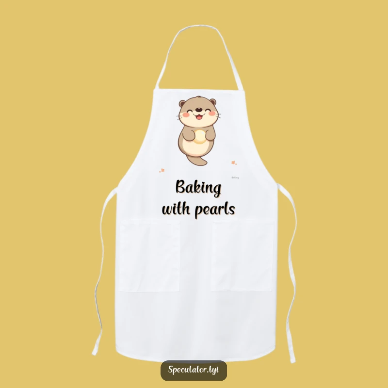 Funny Otter Pearl Apron: Cook With Calm and Cheer!