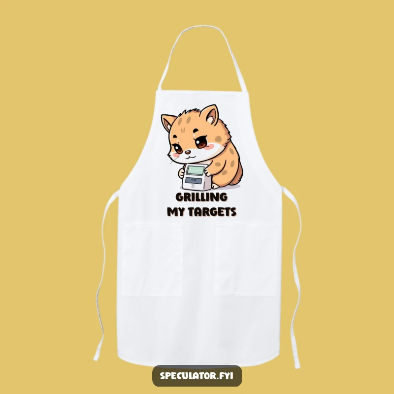 Funny Kawaii Chef's Analyst Apron - Determined Ticker Kitchen Gift