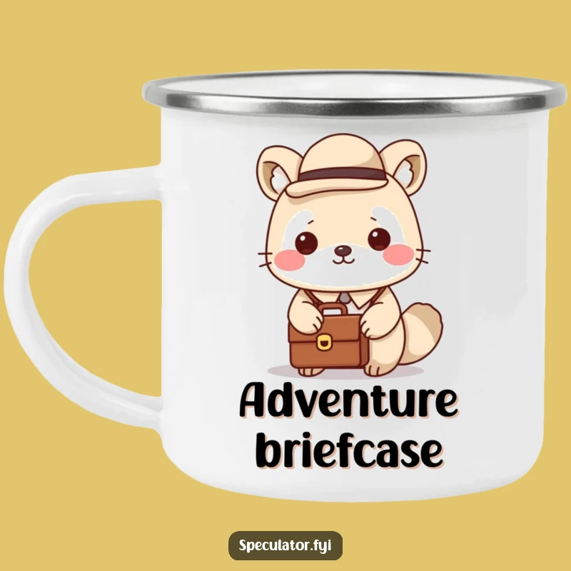 Funny Dapper Kawaii Animal Camping Mug - Outdoor Gift for the Professional