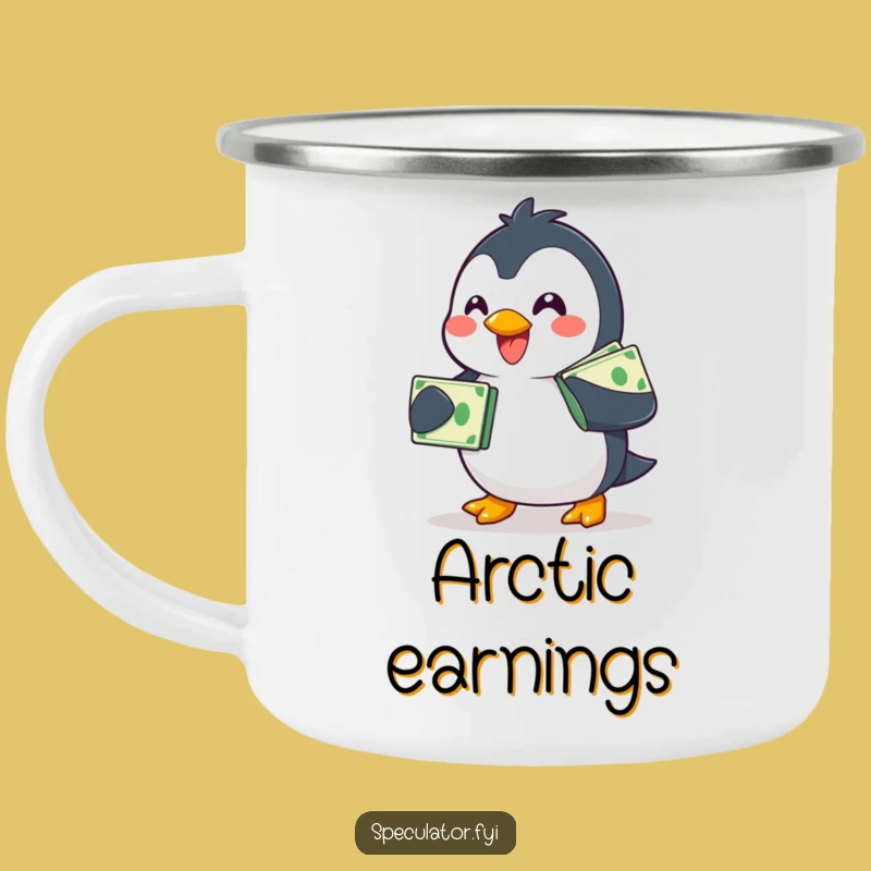 Adventure Funny Penguin Money Camping Mug - Waddler Drinkware Gift