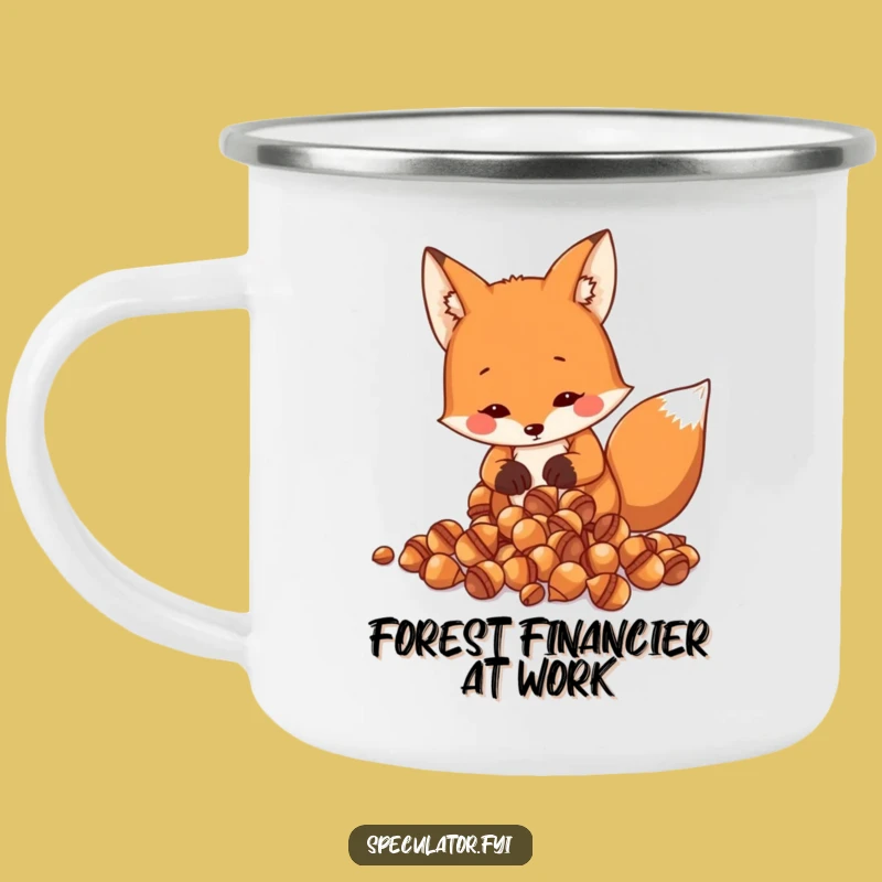 Funny Fox Acorn Counting Camping Mug - Adventure Fuel for the Savvy