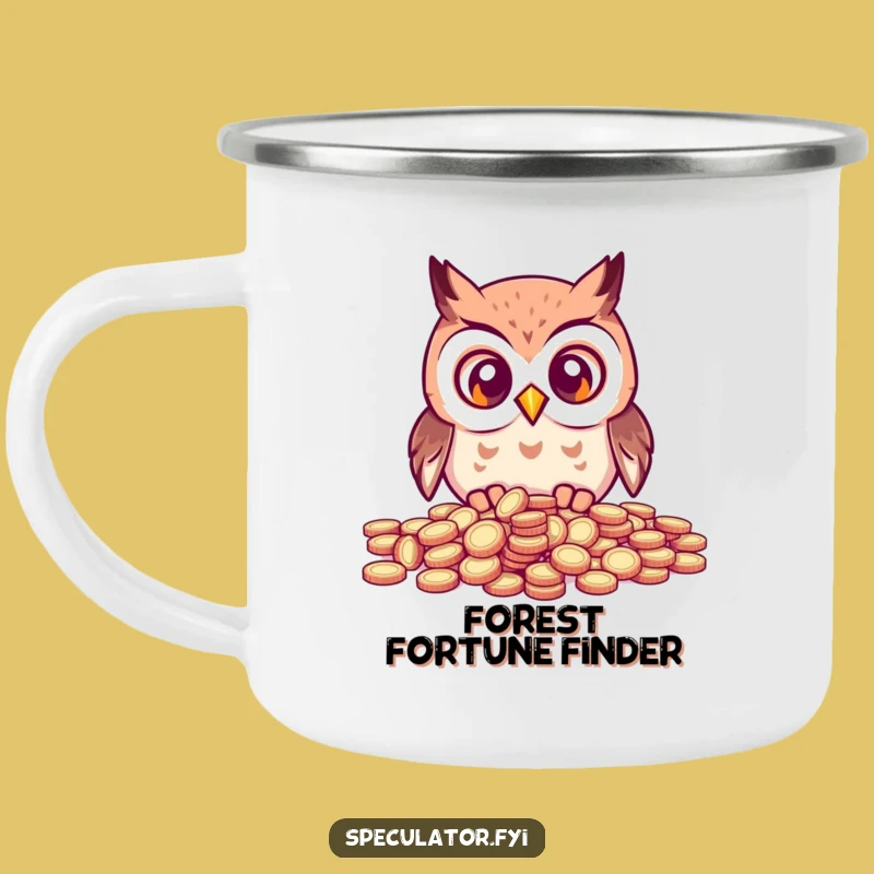 Durable Funny Kawaii Owl Camping Mug - Adventure & Wise Humor