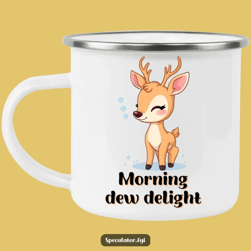 Funny Delighted Deer Campfire Mug - Durable Nature Lover's Gift