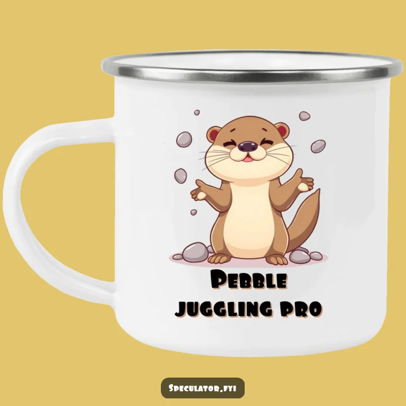 Funny Otter Juggling Camping Mug - Skillful Sips on Every Adventure