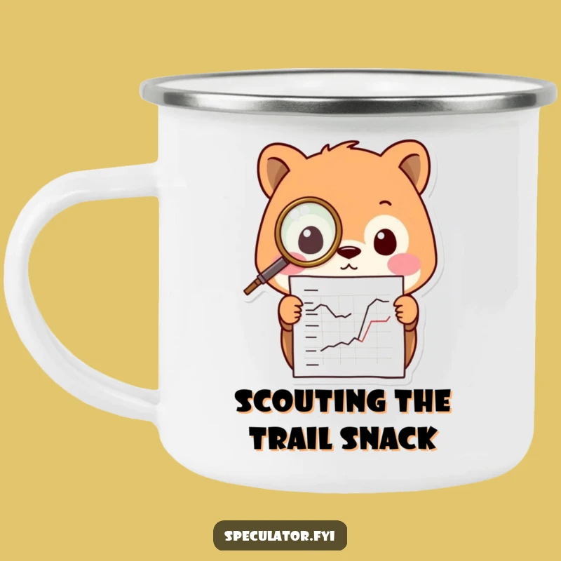 Funny Kawaii Animal Camping Mug: Monocle Creature, Your Intellectual Adventure Mug