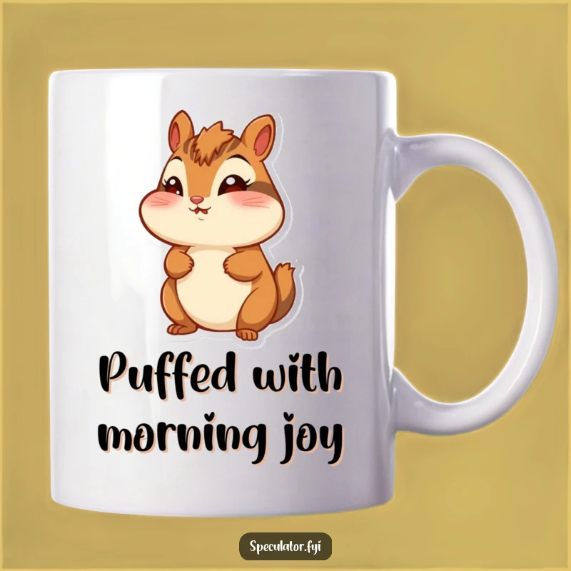 Funny Chipmunk Mug: Cheerful Wanderer, Perfect Wonder-Filled Gift for Joyful Souls