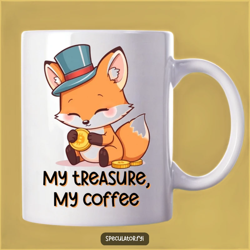Funny Fox in Top Hat Mug - Perfect Gentleman Investor Gift for Humor Lovers