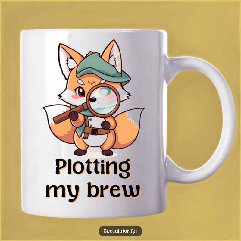 Funny Fox Map Mug: Plot Your Next Hilarious Adventure!