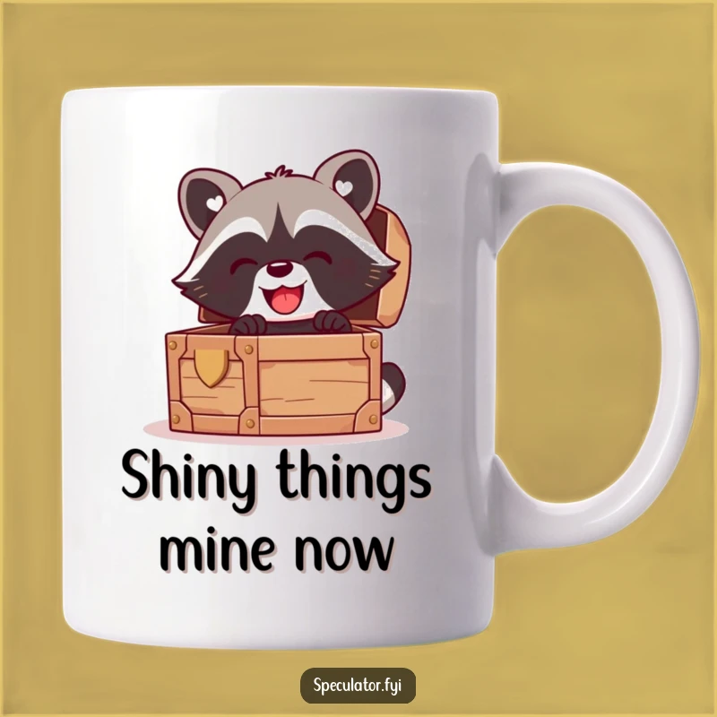 Funny Kawaii Raccoon Mug: Glee-Filled Treasure Hunt for Your Morning Brew
