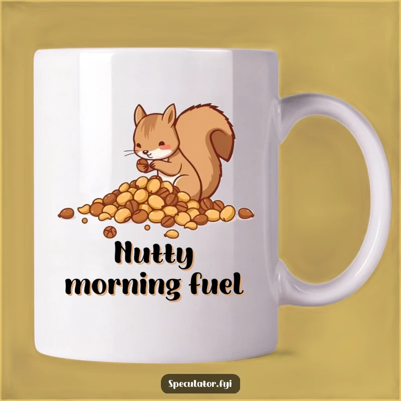 Funny Squirrel Sorting Nuts Mug - Busy Preparer Gift for Humorous Moments