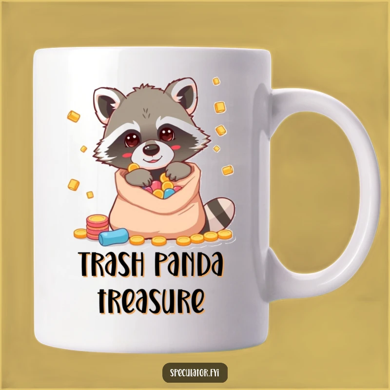 Funny Raccoon Riches Mug: A Hilarious Gift for the Sneaky & Smart!
