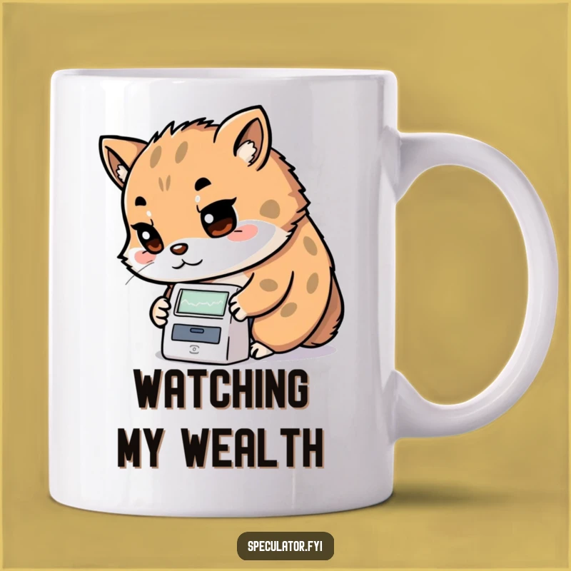 Funny Kawaii Analyst Mug - Determined Animal Stock Ticker Focus Gift