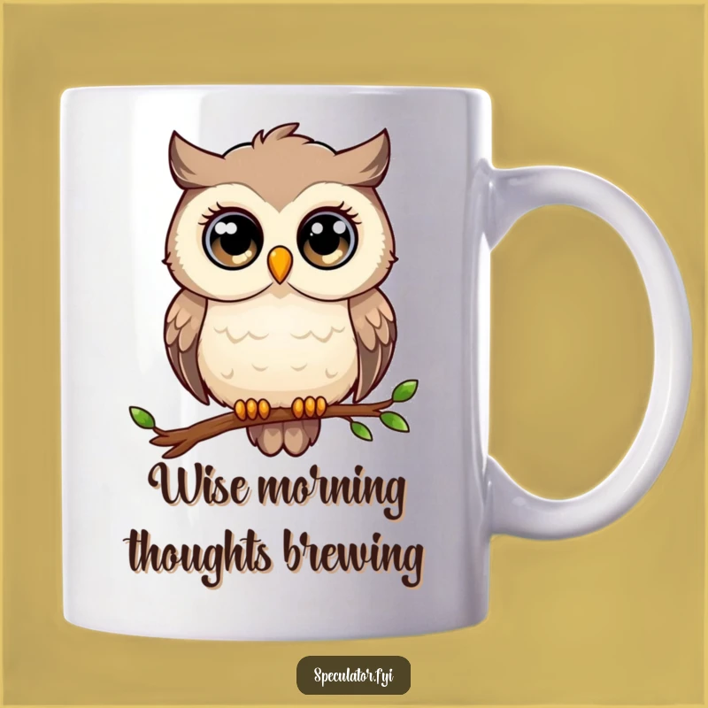 Funny Owl Mug: Wise Gazer, Perfect Thoughtful Gift for Intellectual Humor
