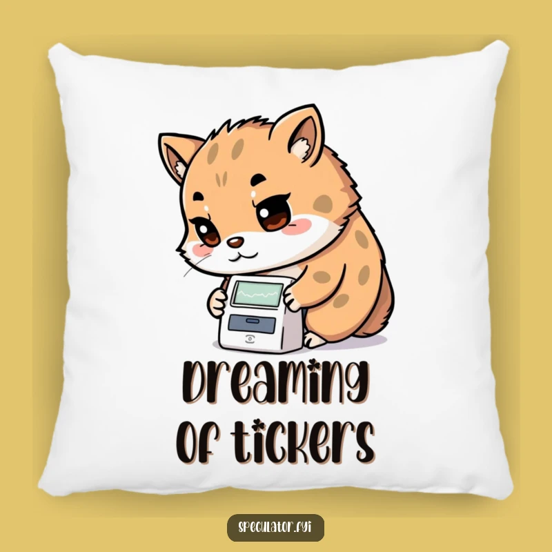 Funny Kawaii Analyst Pillow - Determined Animal Ticker Cushion for Gift
