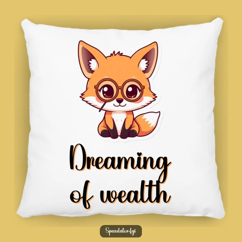 Soft Funny Kawaii Fox Pillow - Cuddle with Sophisticated Humor