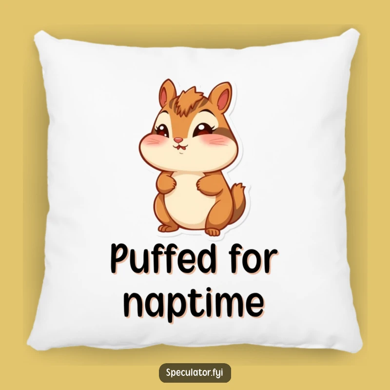 Funny Chipmunk Pillow: Cozy Puffed Cheeks, Comfortable Wonder Gift