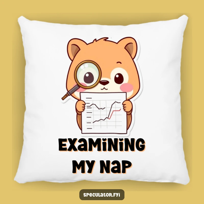 Funny Kawaii Animal Pillow: Cozy Comfort with a Monocle Studying Creature