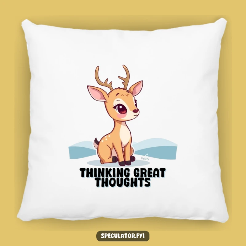 Funny Kawaii Deer Pillow: Thoughtful Horizon Comfort for Peaceful Slumber