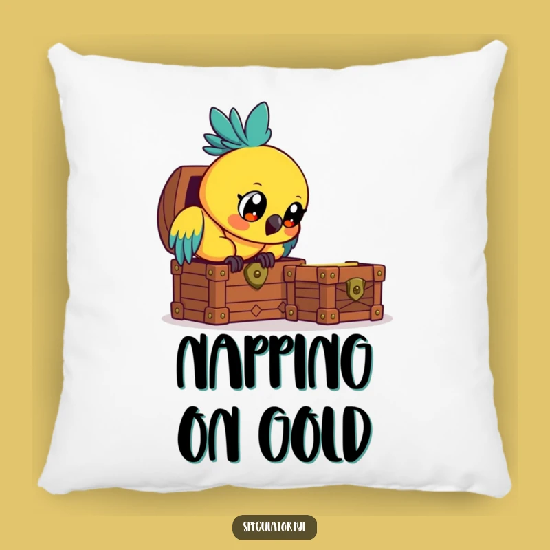 Comfy Funny Parrot Treasure Pillow - Soft Avian Comfort Pillow Gift