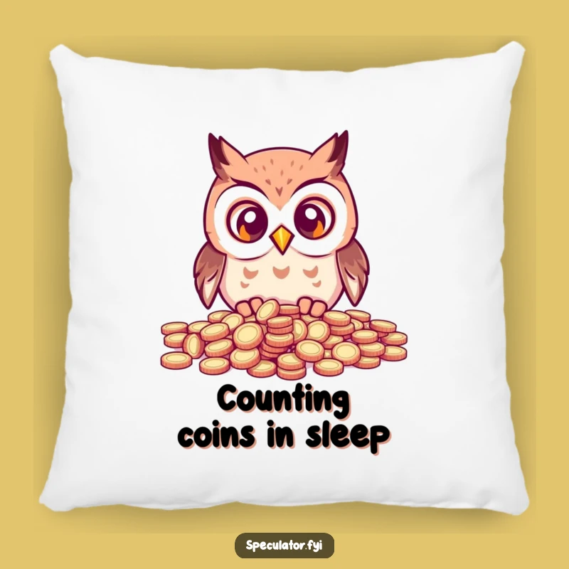 Soft Funny Kawaii Owl Pillow - Cuddle with Wise Humor