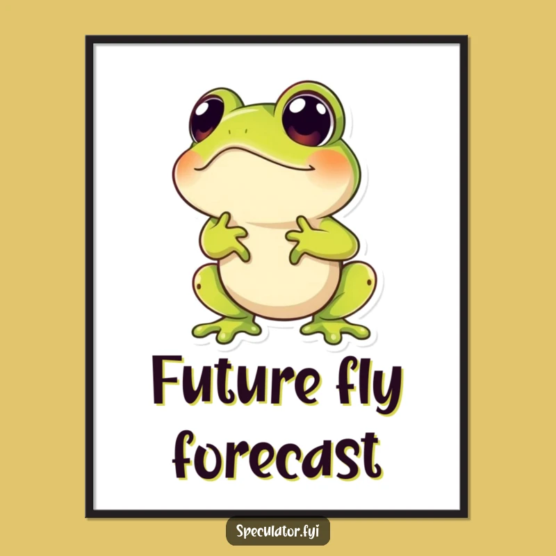 Funny Frog Digital Art: Speculative Hopper Print, an Instant Humorous Gift
