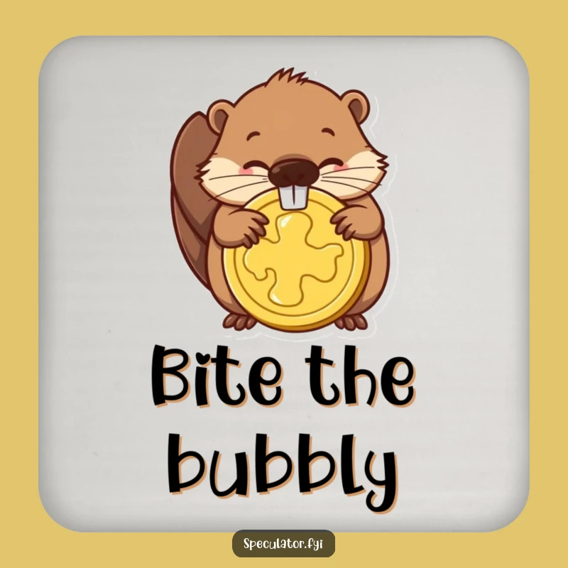 Funny Beaver Coin Coaster Set: Determined Protection for Your Surfaces