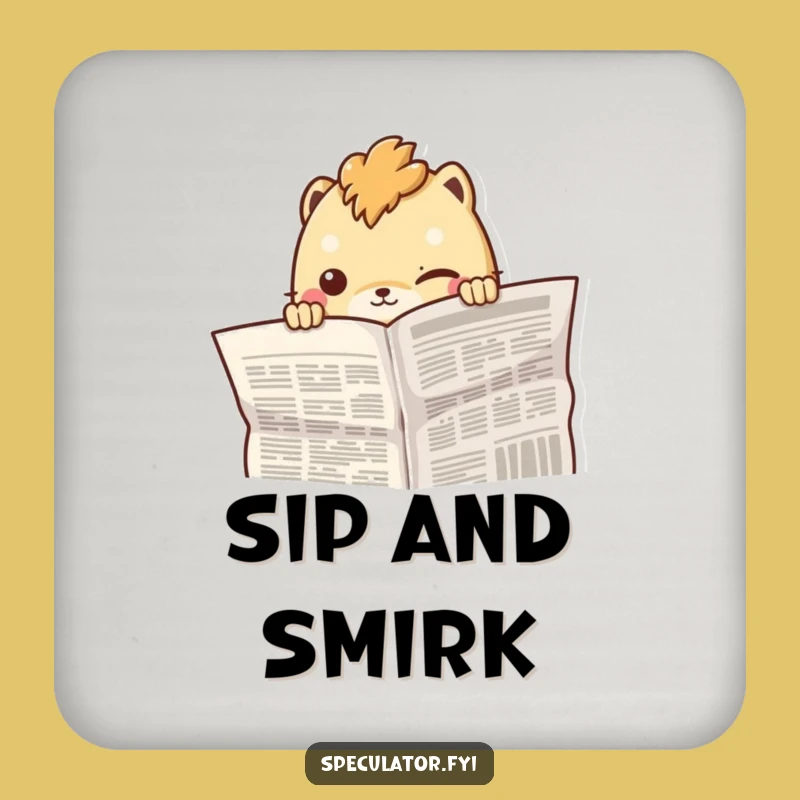 Funny Peeking Creature Coasters: Protect Surfaces with Mysterious Smirks