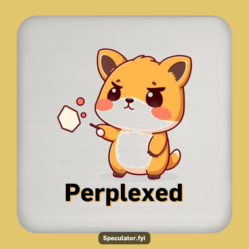 Funny Stubborn Kawaii Animal Coaster - Bar Gift for the Perplexed