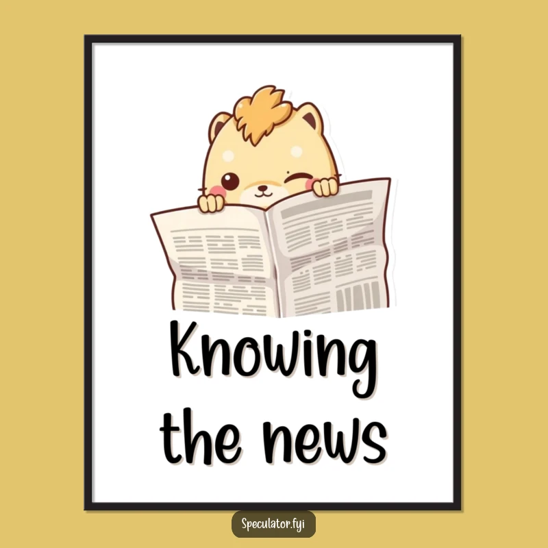 Funny Peeking Creature Poster: Mysterious Art for a Quirky Space