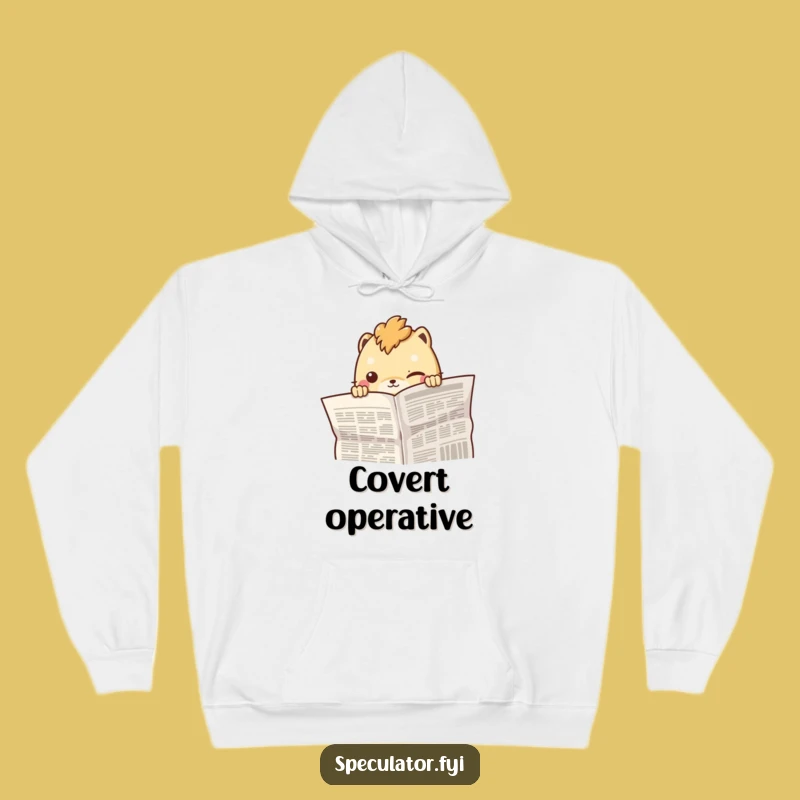 Cozy Funny Peeking Creature Hoodie: Mysterious Warmth and Smirks