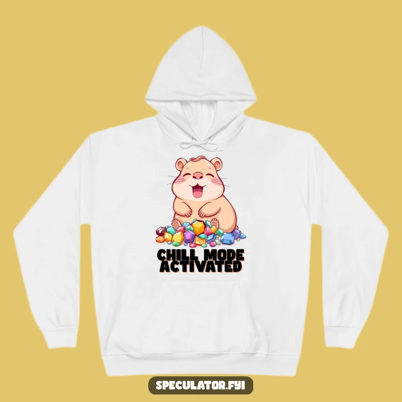 Cozy Funny Capybara Jewels Hoodie: Your Ultimate Relaxation Gear!