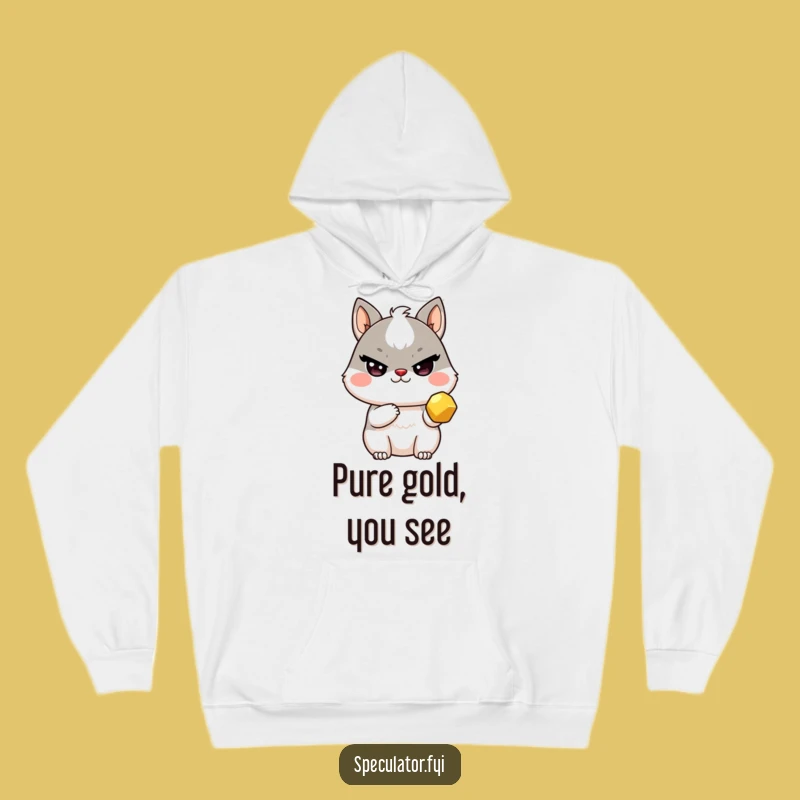 Funny Kawaii Fortune Finder Hoodie - Sly Wink Nugget Comfort Gift