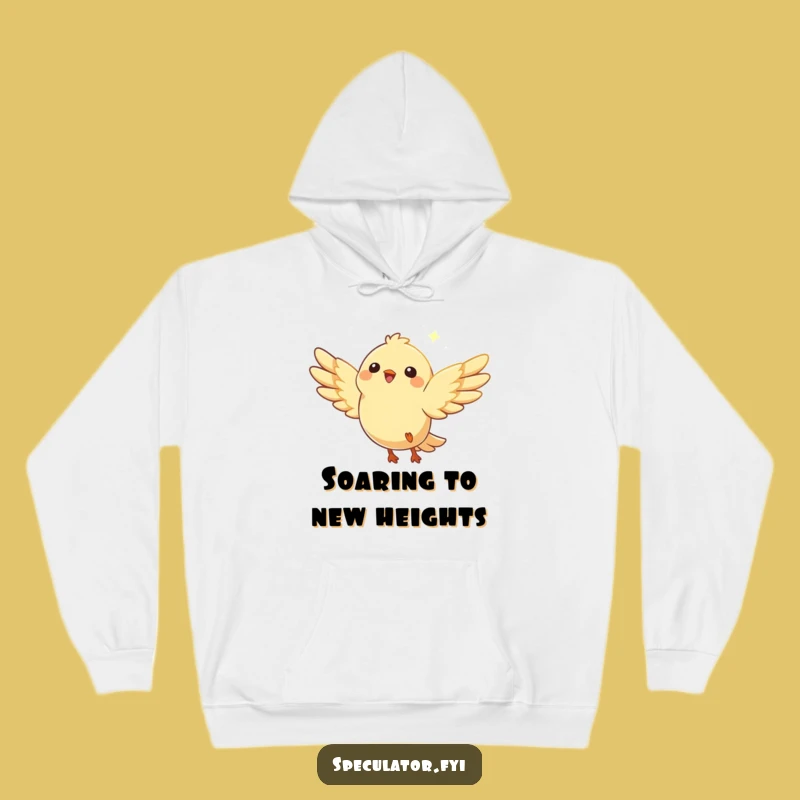 Funny Soaring Bird Hoodie: Cozy Character Comfort for Dreamers