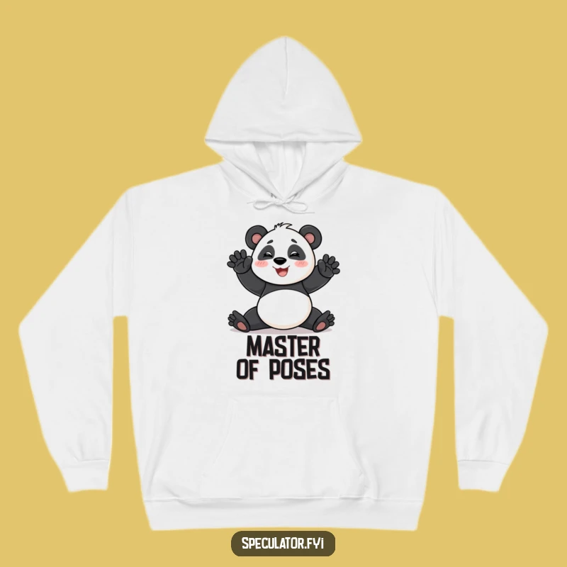 Cozy Funny Panda Hoodie: Dramatic Pose Comfort, Great Gift
