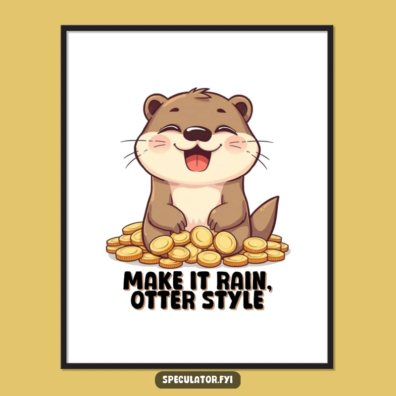 Free Printable Wall Art: Otter's Wealthy Celebration