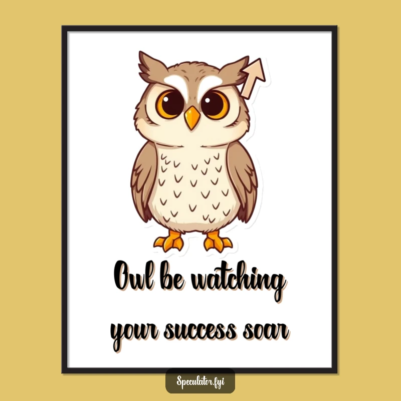 Funny Free Printable Wall Art: Curious Owl Watching Trends Rise on Your Walls