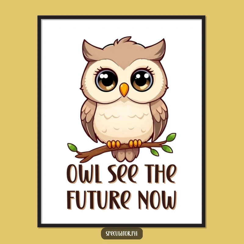 Funny Free Printable Owl Wall Art: Wise Gaze, Thoughtful Vibe, Downloadable Decor!