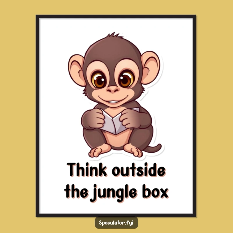 Free Printable Wall Art: Clever Monkey Pattern Art for an Analytical Space