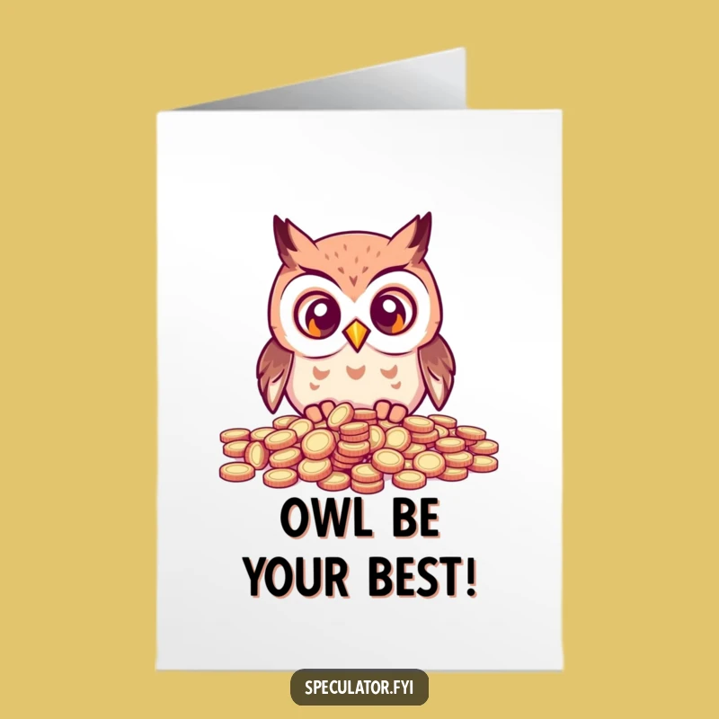 Free Printable Birthday Card: Owlishly Rich - Funny Downloadable Gift