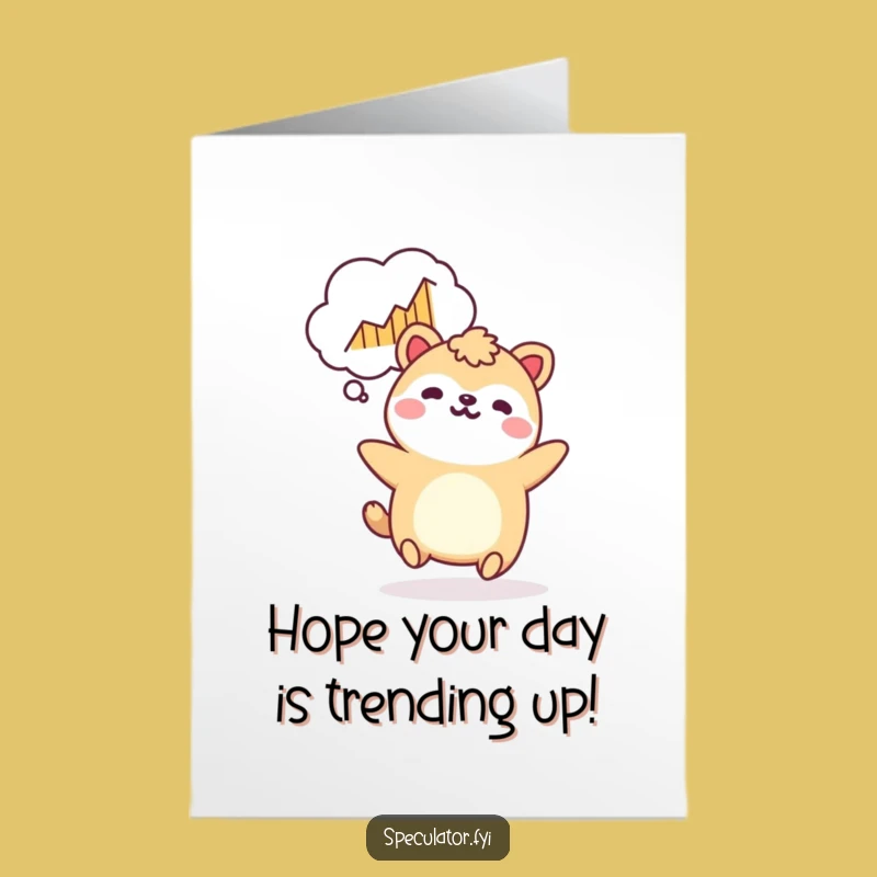 Free Printable Bouncing Kawaii Animal Growth Birthday Card: Funny Downloadable Gift!