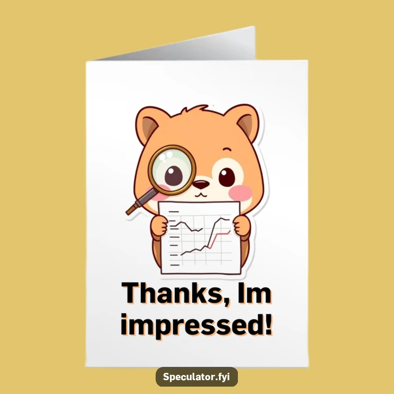 Free Printable Kawaii Animal Thank You Card: Monocle Appreciation Study