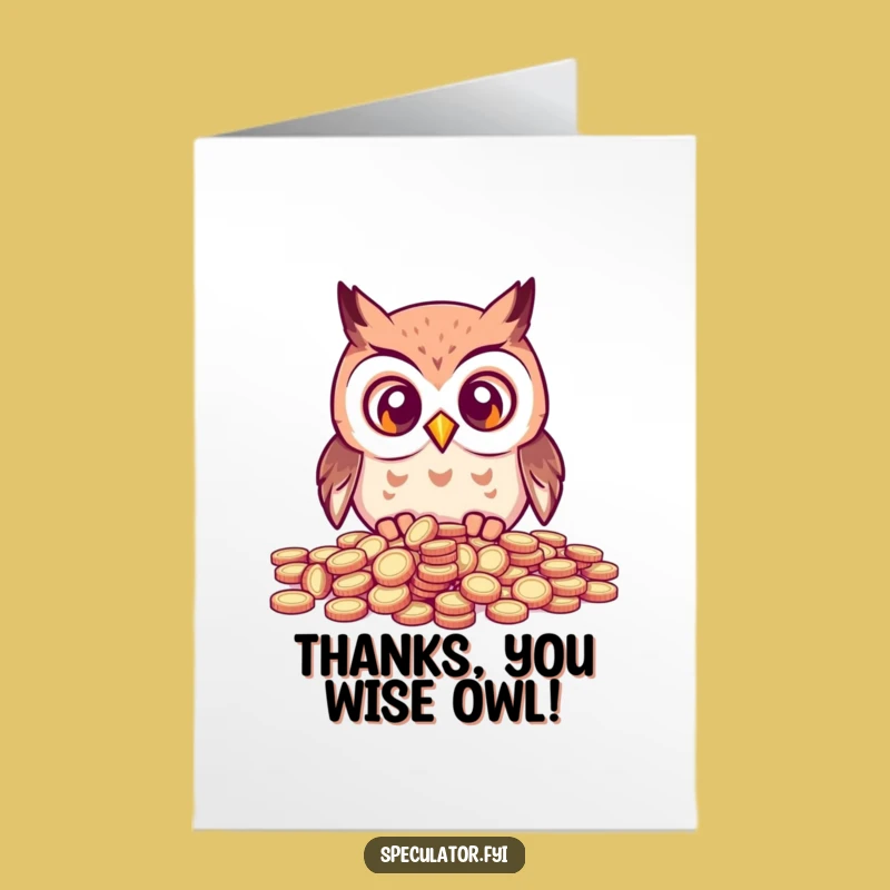 Free Printable Thank You Card: Owlishly Grateful - Funny Downloadable Gift