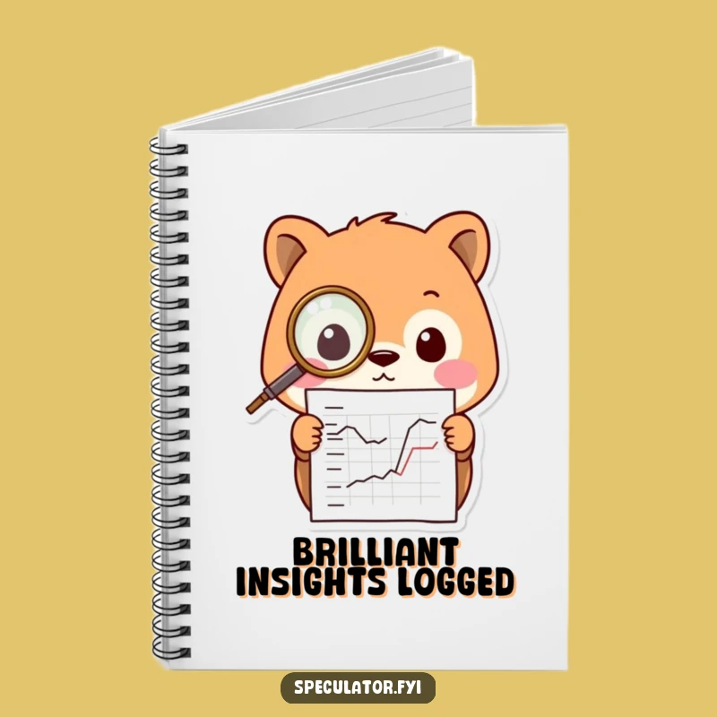 Funny Kawaii Animal Notebook: Jot Down Insights with a Monocled Creature
