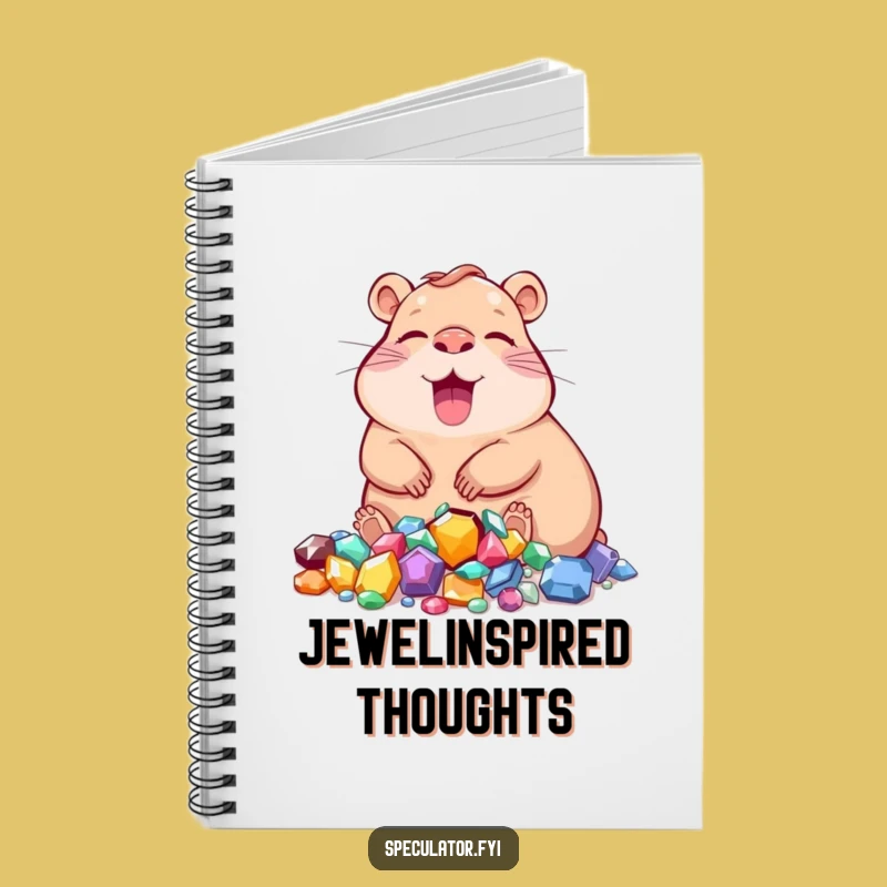 Funny Capybara Jewels Notebook: Jot Down Your Most Relaxed Ideas!