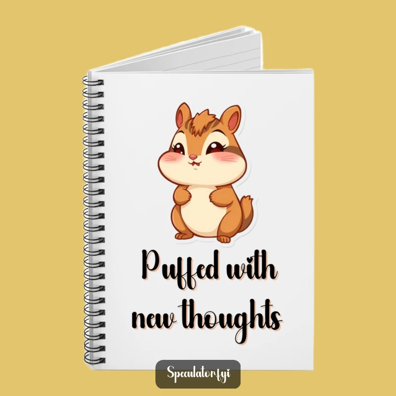 Funny Chipmunk Notebook: Puffed Cheeks Ideas, Humorous Wonder Gift