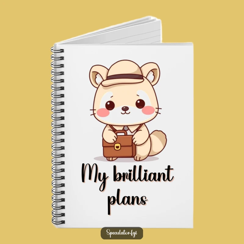 Funny Dapper Kawaii Animal Notebook - Journal Gift for the Professional