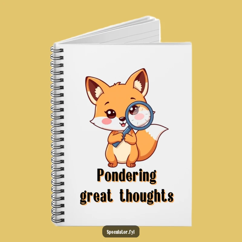 Funny Fox Detective Notebook: Journal for Curious Minds Gift
