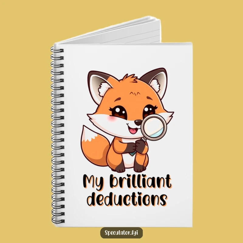 Funny Fox Investigator Notebook: Record Your Clues with This Playful, Funny Gift